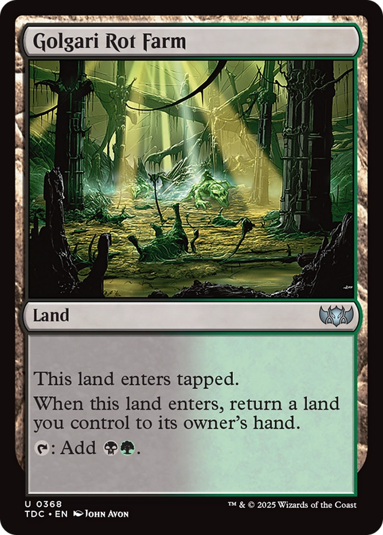 Golgari Rot Farm [Tarkir: Dragonstorm Commander] | Good Games Morley