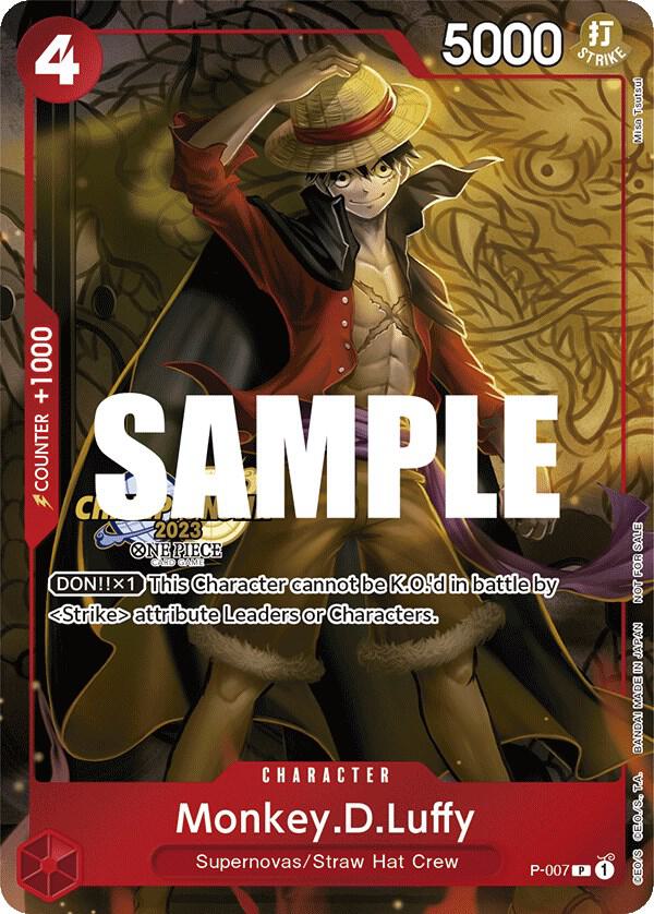 Monkey.D.Luffy (2023 Celebration Pack) P-007 (One Piece Promotion Cards)  - Foil | Good Games Morley