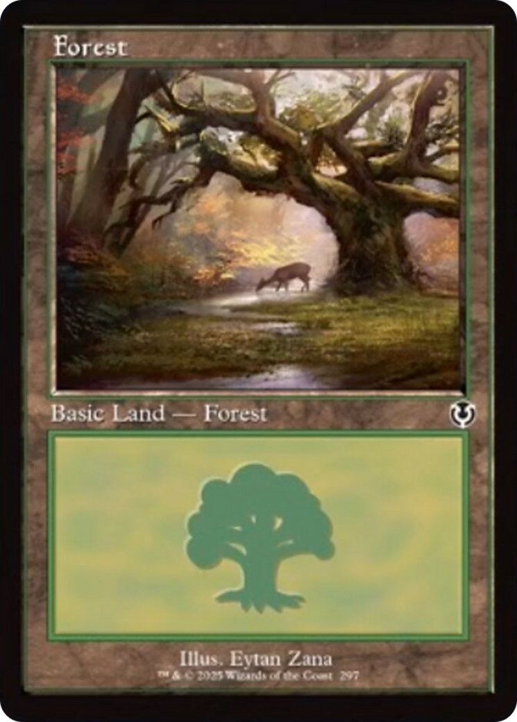 Forest (297) (Retro Frame) [Innistrad Remastered] | Good Games Morley
