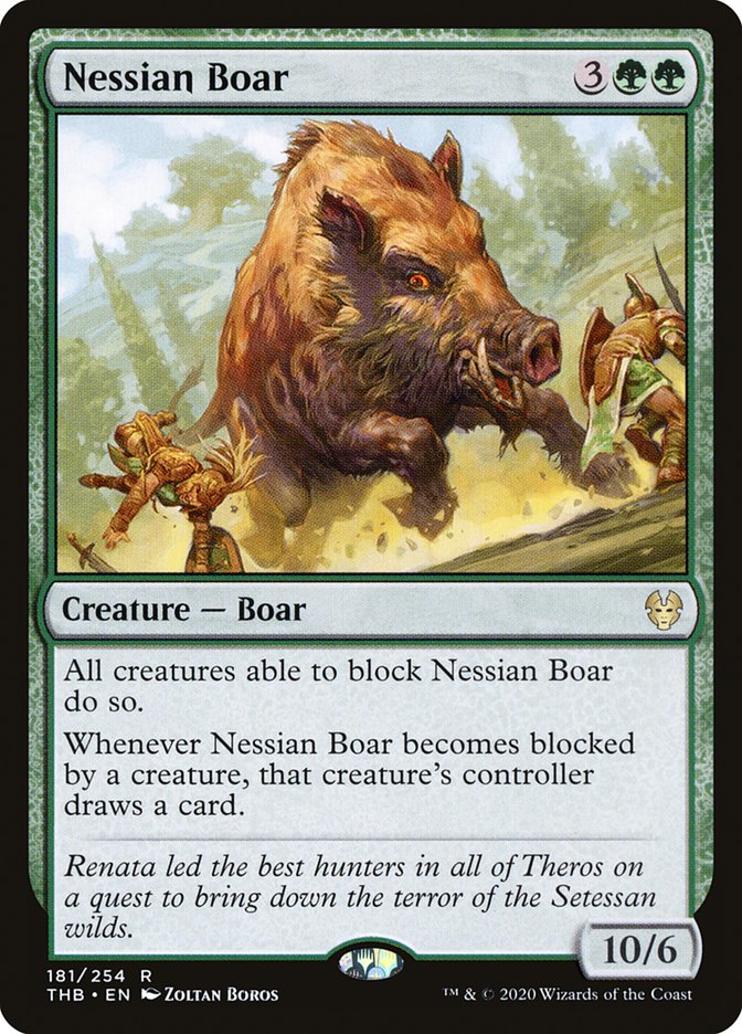 Nessian Boar 181/254 (Theros Beyond Death)  - Foil | Good Games Morley
