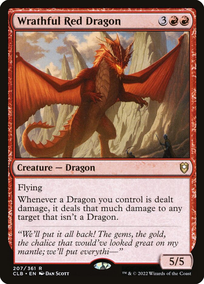Wrathful Red Dragon 207 (Commander Legends: Battle for Baldur's Gate)  | Good Games Morley