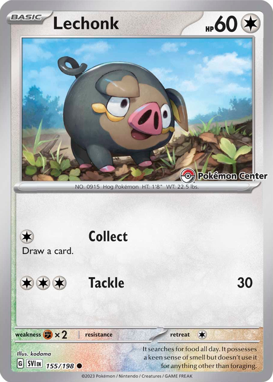 Lechonk (155/198) (Pokemon Center Exclusive) [Scarlet & Violet: Base Set] | Good Games Morley