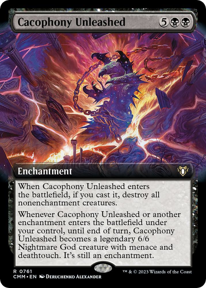 Cacophony Unleashed 761/451 (Commander Masters)  - Extended Art | Good Games Morley