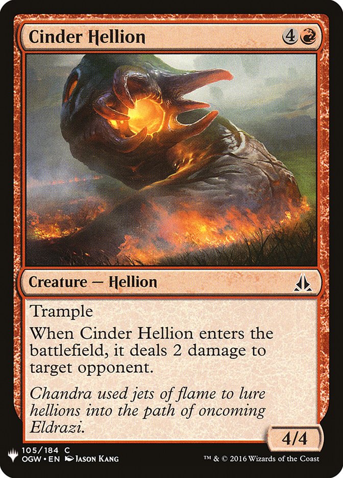 Cinder Hellion [Mystery Booster] | Good Games Morley