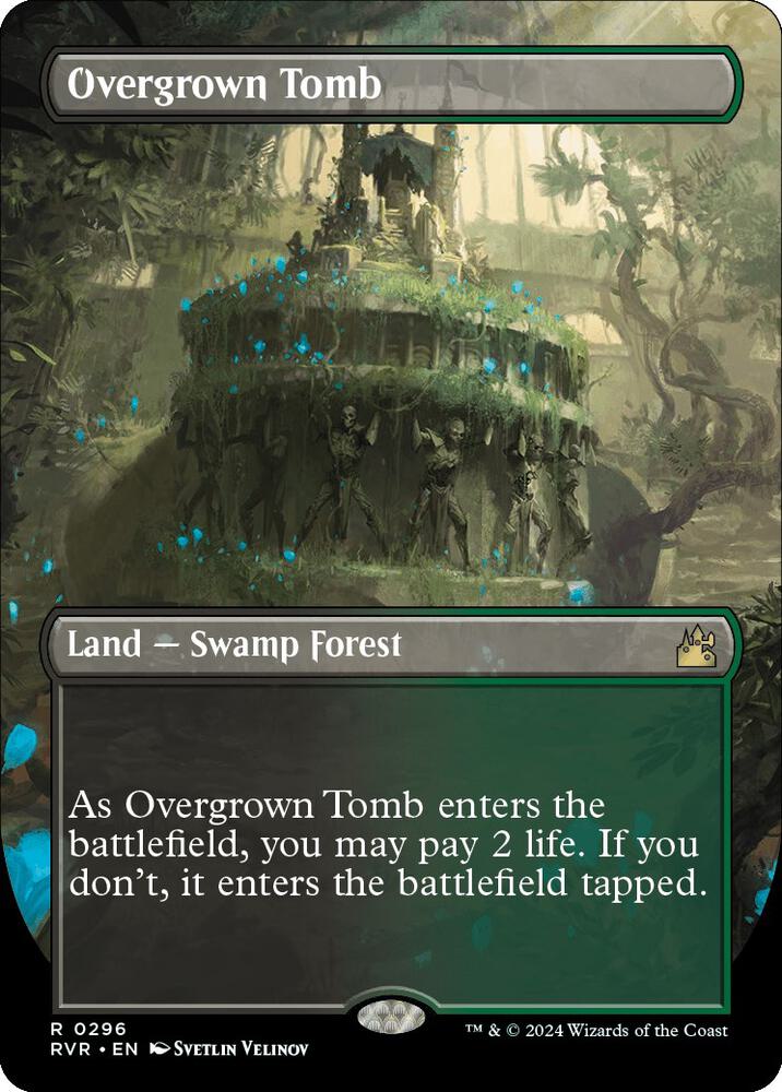 Overgrown Tomb 296/291 (Ravnica Remastered)  - Borderless | Good Games Morley