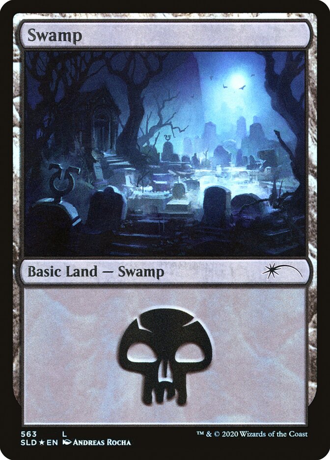 Swamp (Spooky) (563) [Secret Lair Drop Promos] | Good Games Morley