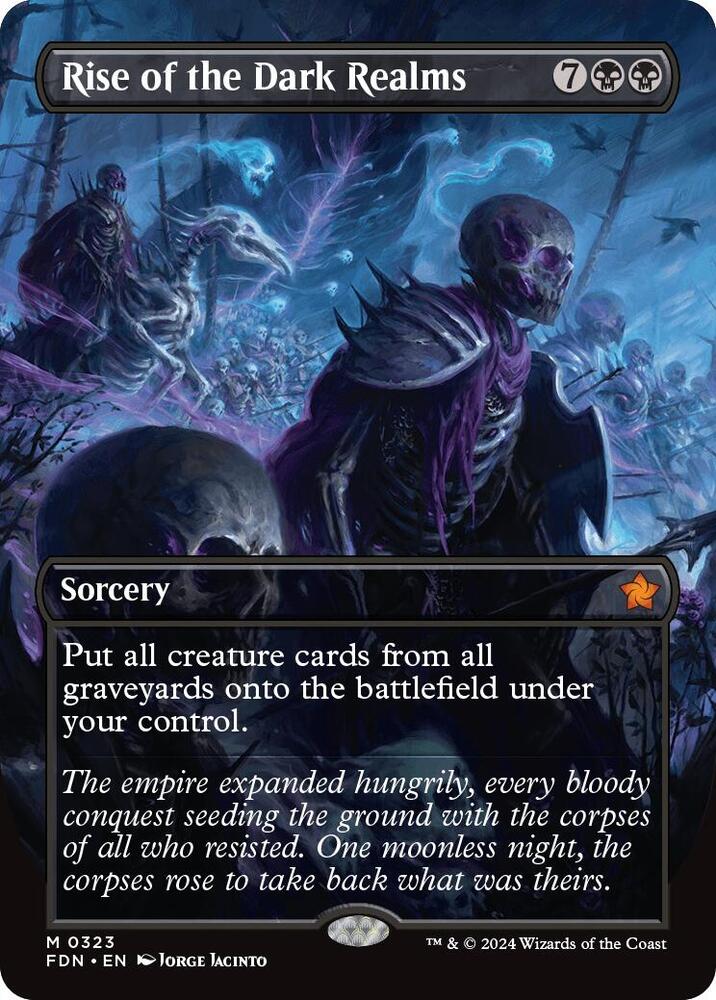 Rise of the Dark Realms 323/291 (Foundations)  - Borderless | Good Games Morley