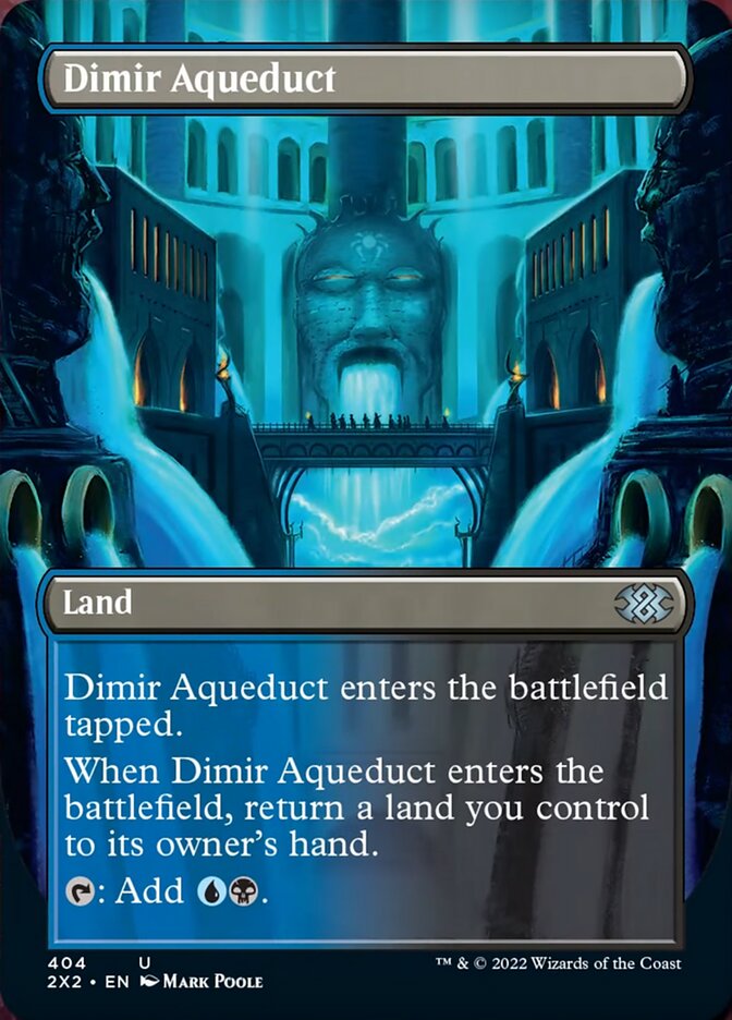 Dimir Aqueduct (Borderless Alternate Art) [Double Masters 2022] | Good Games Morley