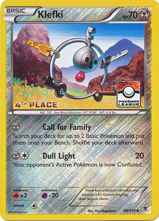 Klefki (66/119) (League Promo 4th Place) [XY: Phantom Forces] | Good Games Morley