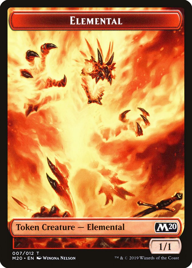 Elemental Token [Core Set 2020 Tokens] | Good Games Morley