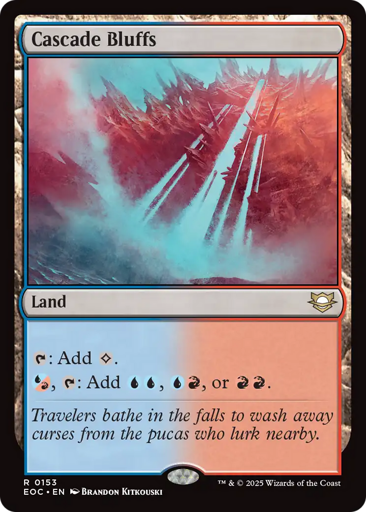 Cascade Bluffs [Edge of Eternities Commander] | Good Games Morley