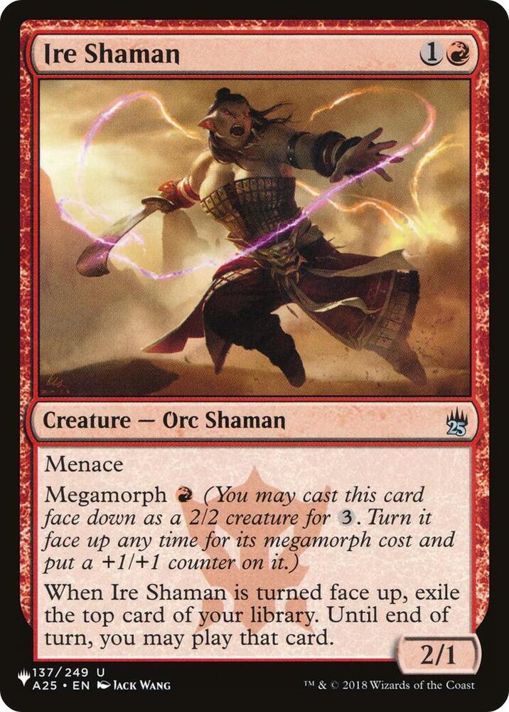 Ire Shaman A25-137/5075 (The List Reprints)  | Good Games Morley