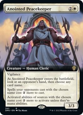 Anointed Peacekeeper Extended Art 383/281 (Dominaria United)  - Foil | Good Games Morley