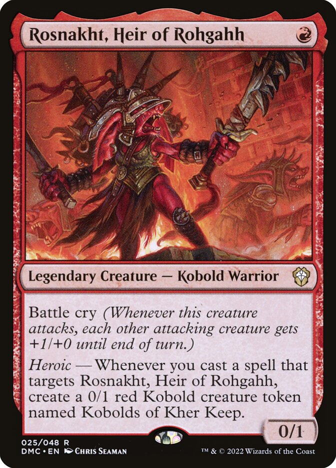 Rosnakht, Heir of Rohgahh 25 (Commander: Dominaria United)  | Good Games Morley