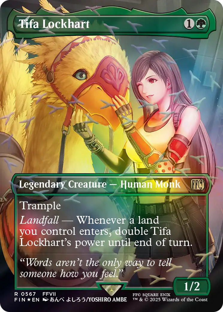 Tifa Lockhart (Borderless) (Chocobo Track Foil) [FINAL FANTASY] | Good Games Morley
