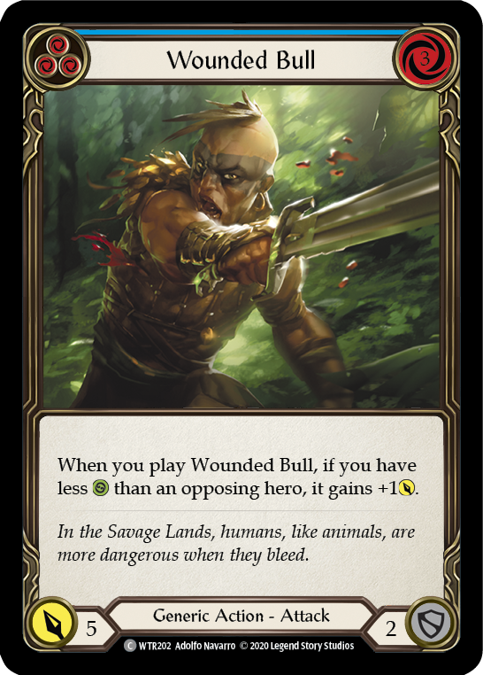 Wounded Bull (Blue) [U-WTR202] (Welcome to Rathe Unlimited)  Unlimited Normal | Good Games Morley