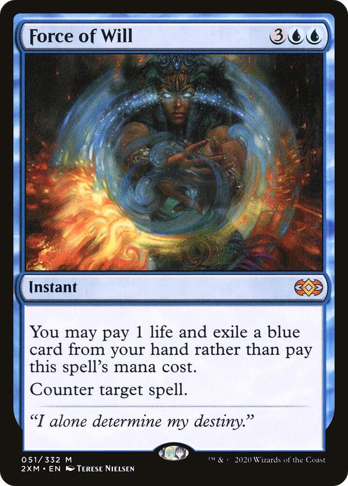 Force of Will 51/332 (Double Masters)  | Good Games Morley
