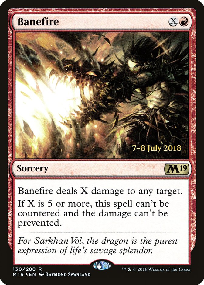Banefire [Core Set 2019 Prerelease Promos] | Good Games Morley