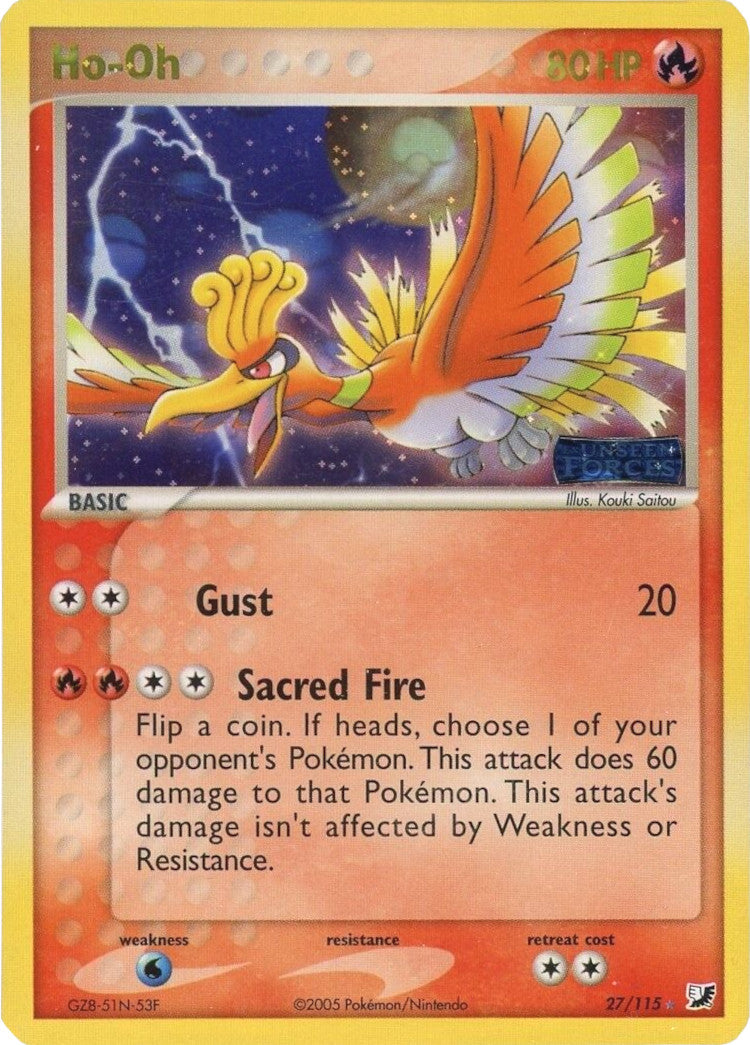 Ho-Oh (27/115) (Stamped) [EX: Unseen Forces] | Good Games Morley
