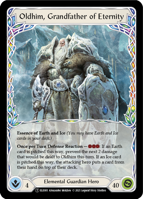 Oldhim, Grandfather of Eternity // Shiver [U-ELE001] (Tales of Aria Unlimited)  Unlimited Normal | Good Games Morley