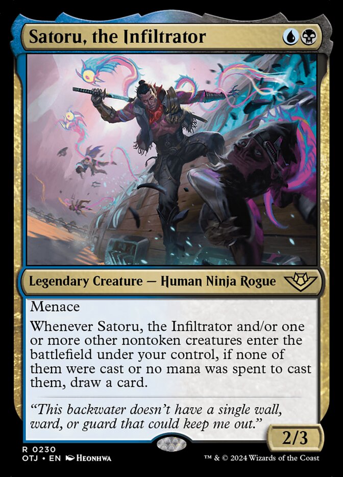Satoru, the Infiltrator 230 (Outlaws of Thunder Junction)  | Good Games Morley