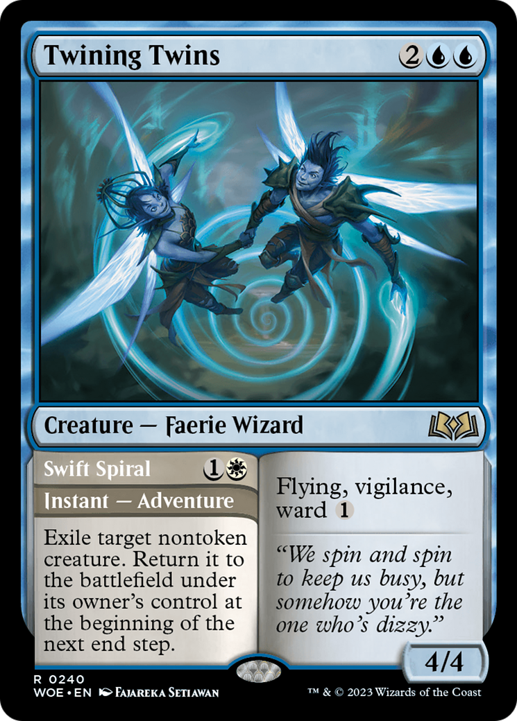 Twining Twins // Swift Spiral [Wilds of Eldraine] | Good Games Morley