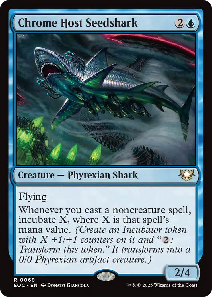 Chrome Host Seedshark [Edge of Eternities Commander] | Good Games Morley