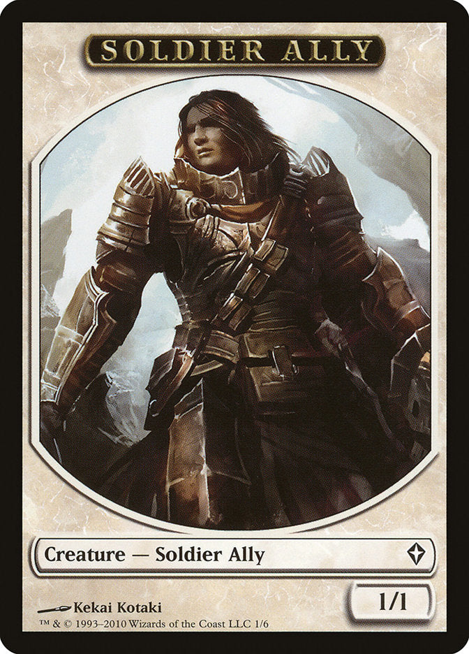 Soldier Ally Token [Worldwake Tokens] | Good Games Morley