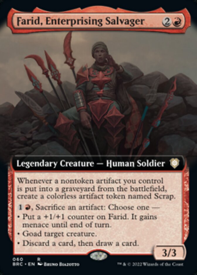 Farid, Enterprising Salvager (Extended Art) [The Brothers' War Commander] | Good Games Morley