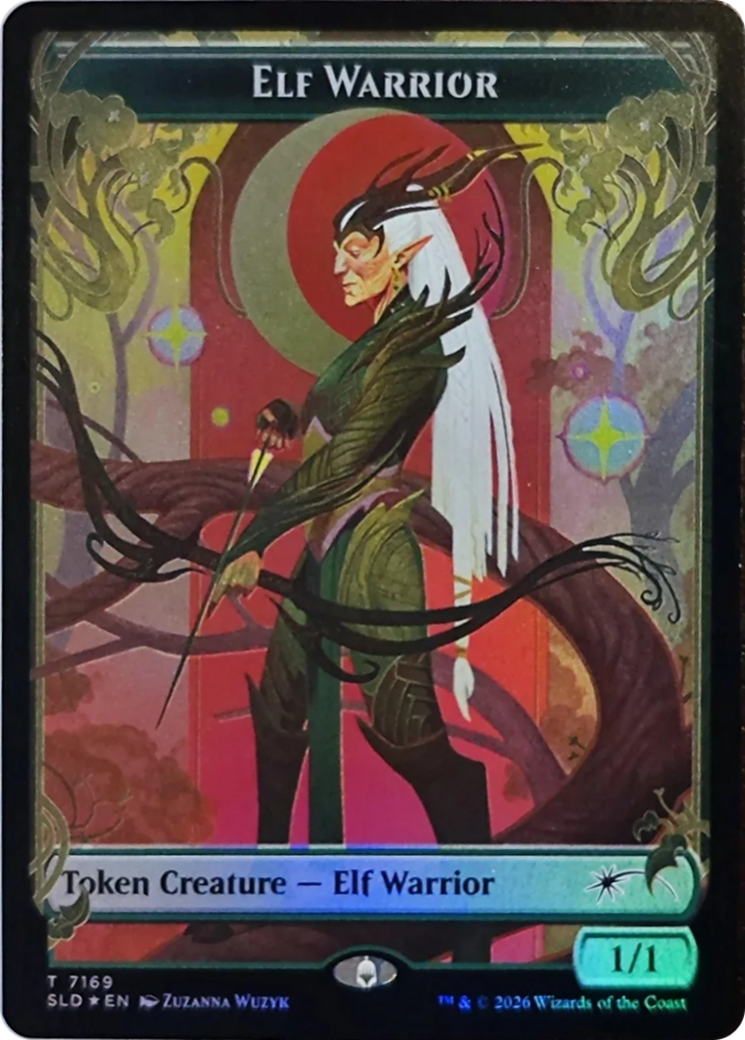Elf Warrior Token (7169) [Secret Lair Drop Series] | Good Games Morley