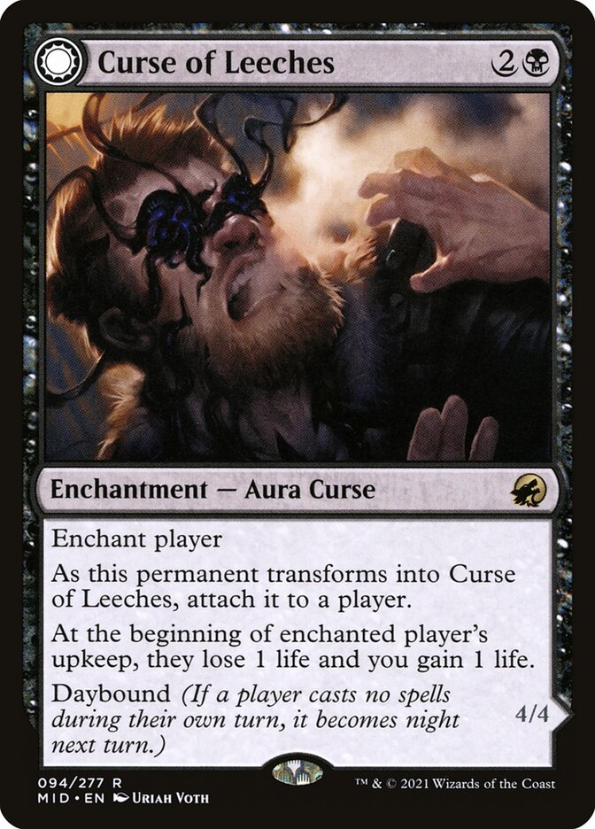 Curse of Leeches // Leeching Lurker 94/277 (Innistrad: Midnight Hunt)  | Good Games Morley
