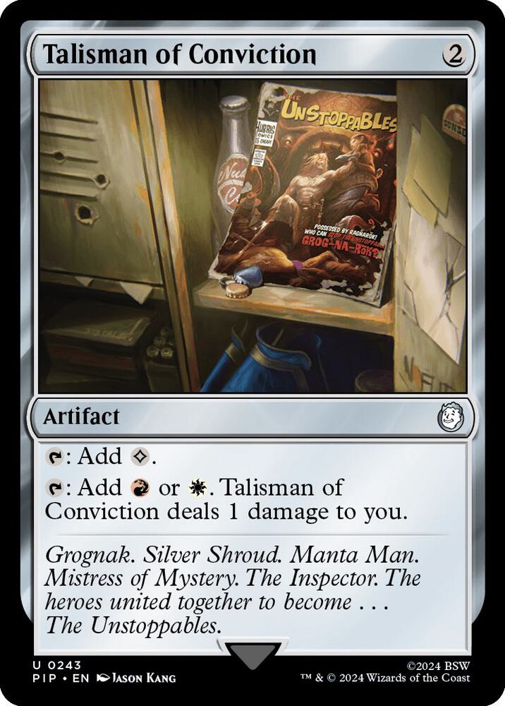 Talisman of Conviction 243/326 (Universes Beyond: Fallout)  | Good Games Morley