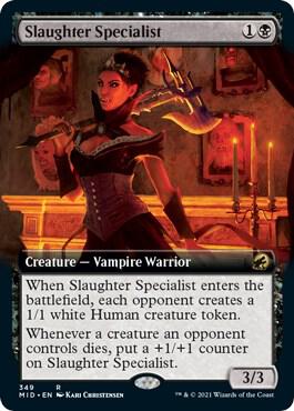 Slaughter Specialist Extended Art 349/277 (Innistrad: Midnight Hunt)  - Foil | Good Games Morley