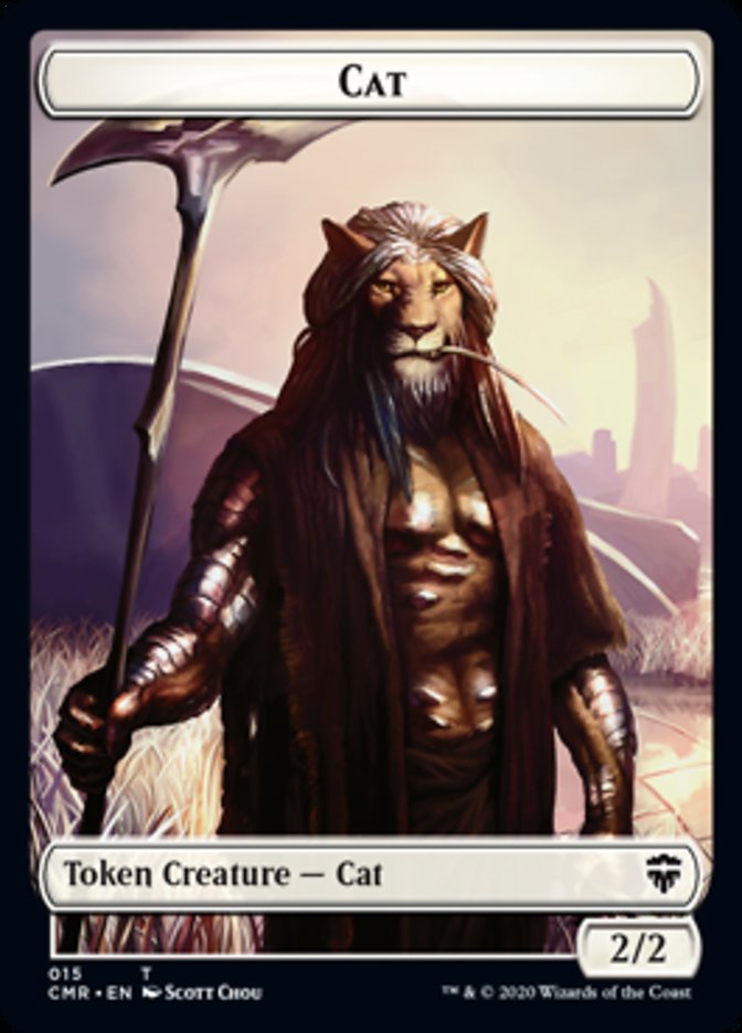 Cat // Soldier Double-Sided Token [Commander Legends Tokens] | Good Games Morley
