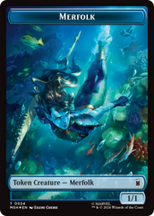Council of Reeds (024) // Merfolk (024) Double-Sided Token (Surge Foil) [Marvel Super Heroes Commander Tokens] | Good Games Morley