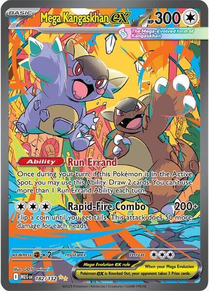 Mega Kangaskhan ex 182/132 (ME01: Mega Evolution)  - Holofoil | Good Games Morley