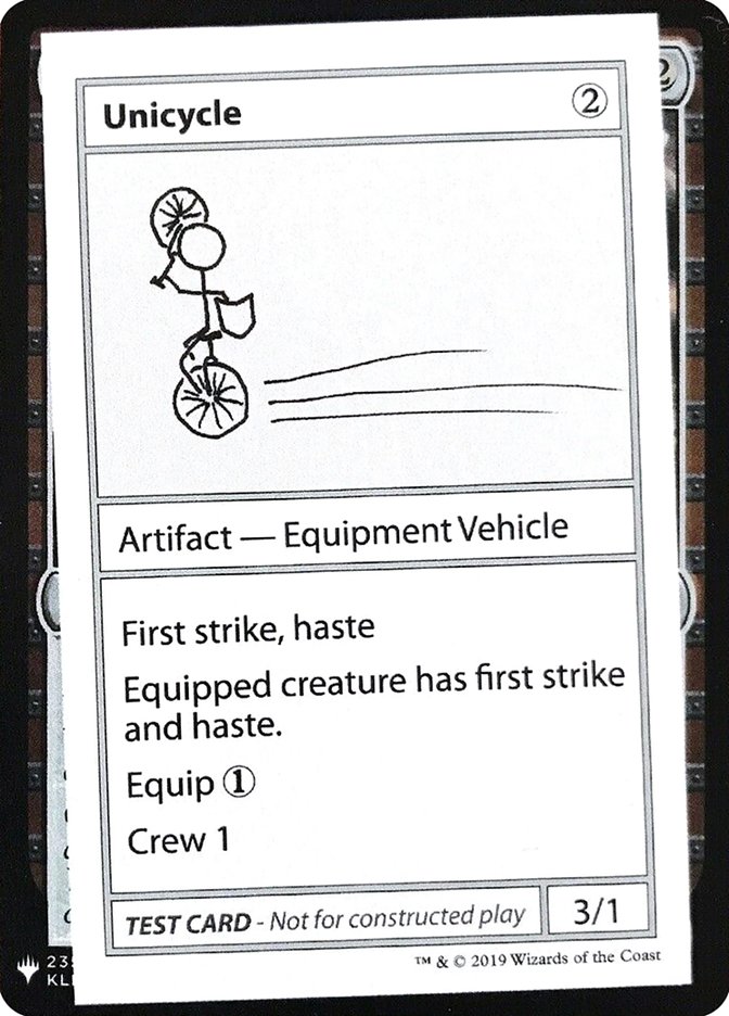 Unicycle [Mystery Booster Playtest Cards] | Good Games Morley
