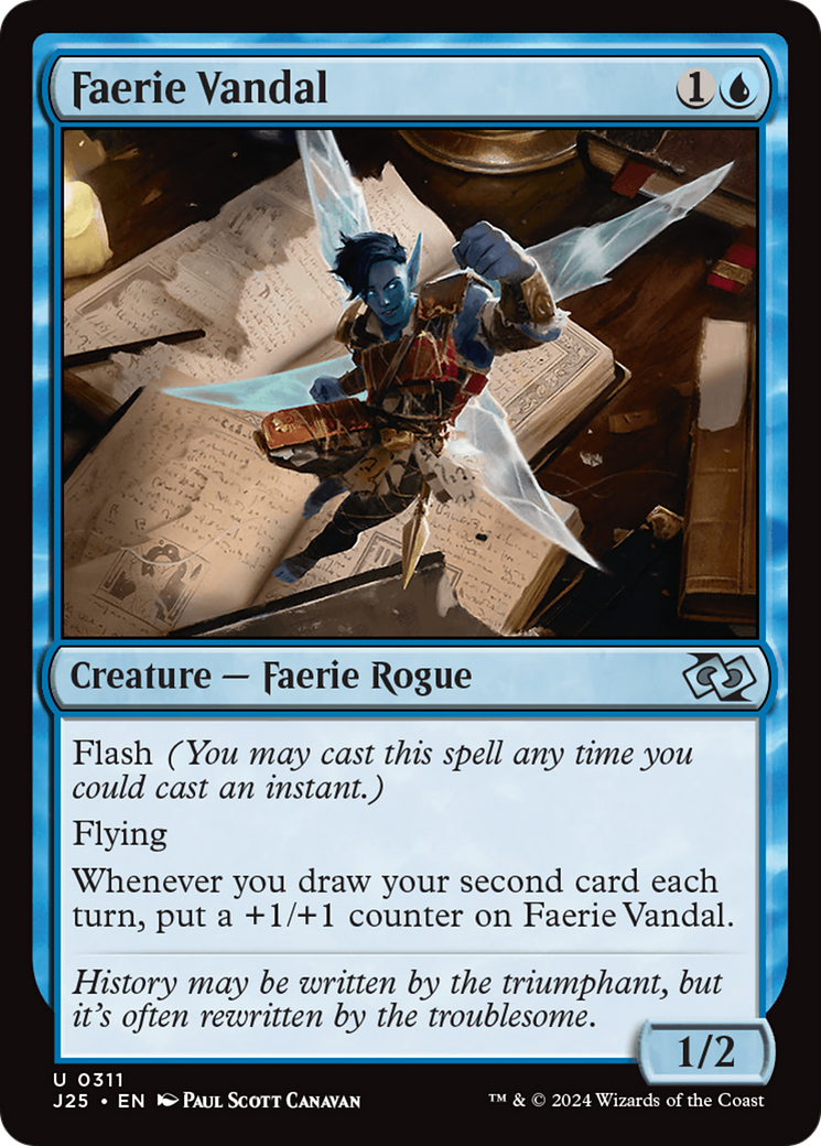 Faerie Vandal [Foundations Jumpstart] | Good Games Morley