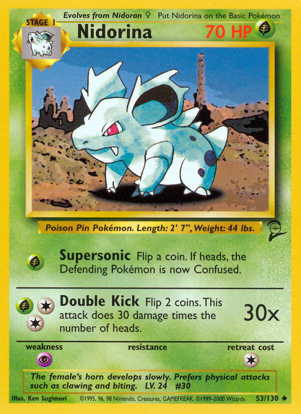 Nidorina (53/130) [Base Set 2] | Good Games Morley