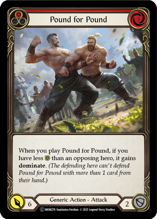 Pound for Pound (Red) [U-MON278-RF] (Monarch Unlimited)  Unlimited Rainbow Foil | Good Games Morley
