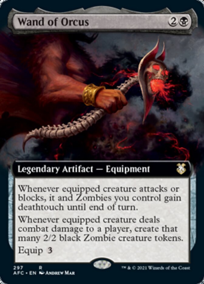 Wand of Orcus (Extended Art) [Dungeons & Dragons: Adventures in the Forgotten Realms Commander] | Good Games Morley