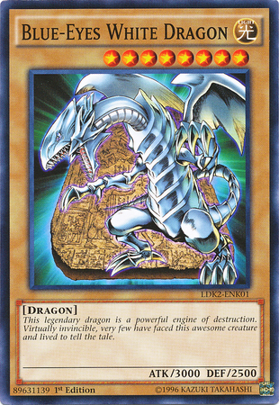 Blue-Eyes White Dragon (Version 4) [LDK2-ENK01] Common | Good Games Morley