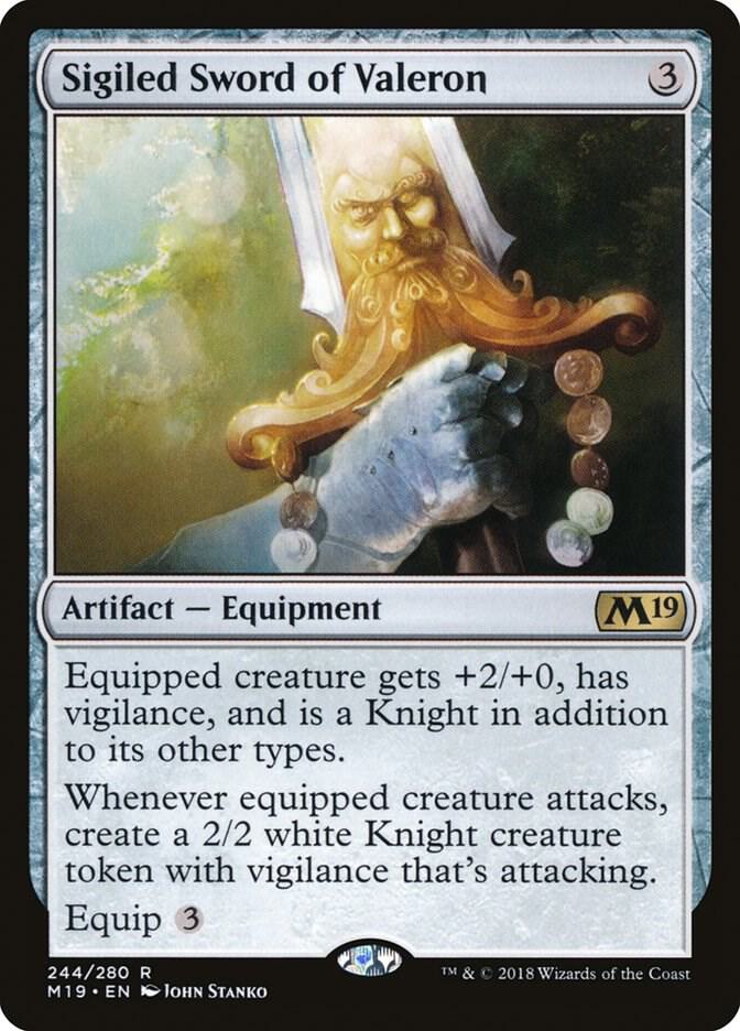 Sigiled Sword of Valeron 244/280 (Core Set 2019)  | Good Games Morley