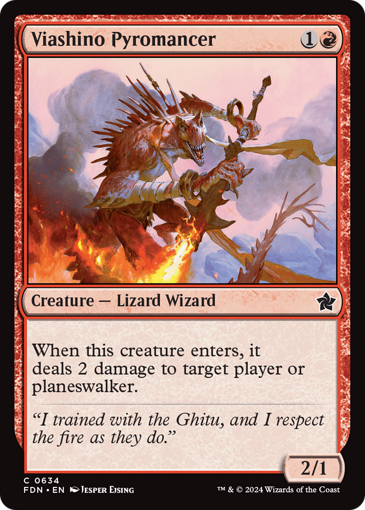 Viashino Pyromancer [Foundations] | Good Games Morley