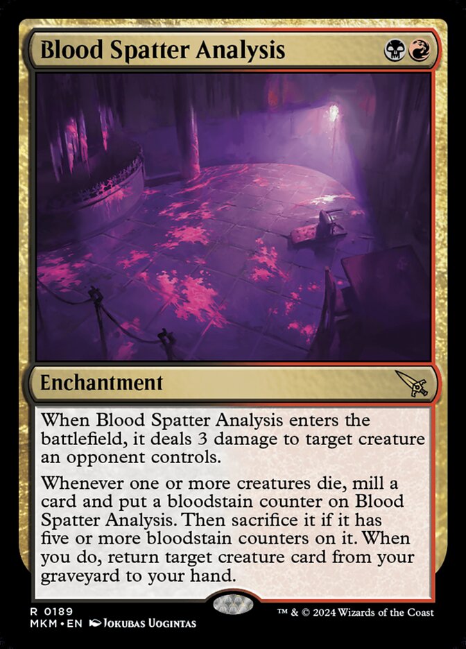 Blood Spatter Analysis 189/286 (Murders at Karlov Manor)  - Foil | Good Games Morley