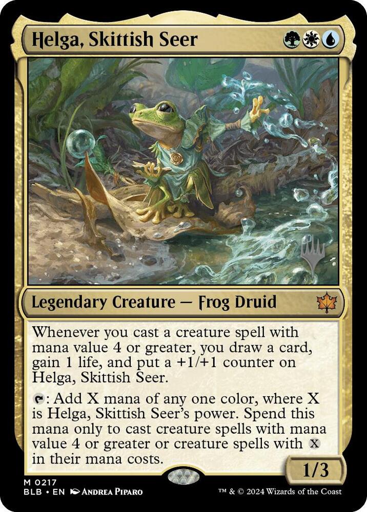 Helga Skittish Seer 217 (Promo Pack: Bloomburrow)  | Good Games Morley