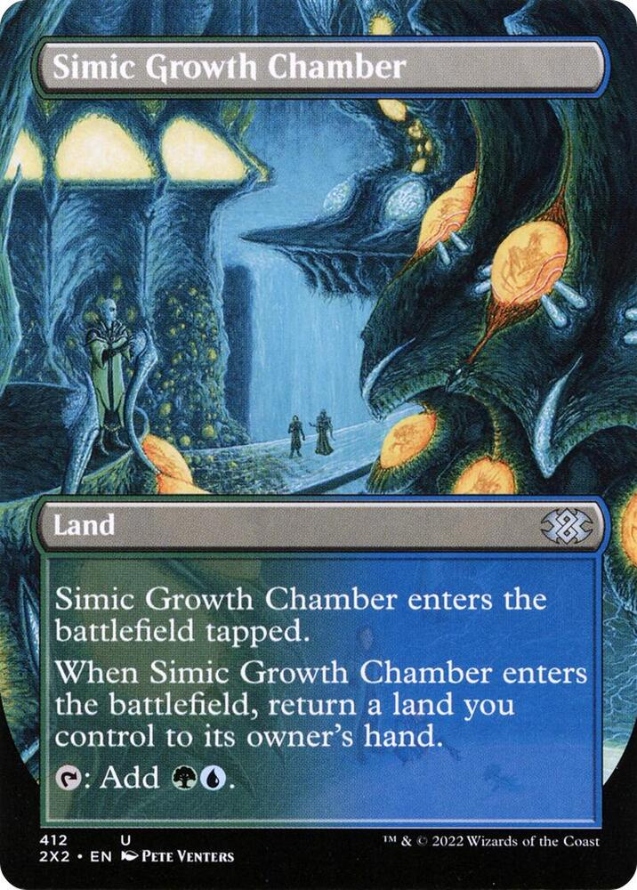 Simic Growth Chamber Borderless 412 (Double Masters 2022)  - Foil | Good Games Morley