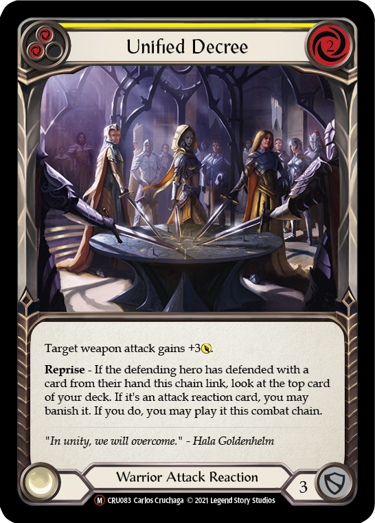 Unified Decree [U-CRU083] (Crucible of War Unlimited)  Unlimited Normal | Good Games Morley