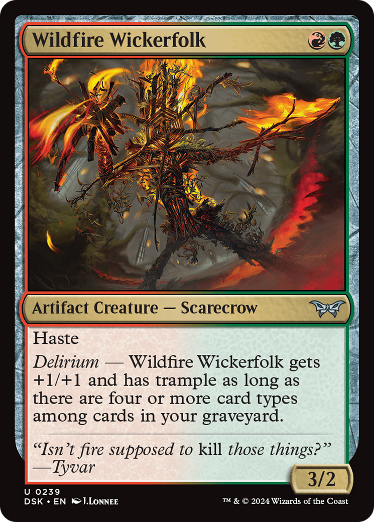Wildfire Wickerfolk [Duskmourn: House of Horror] | Good Games Morley