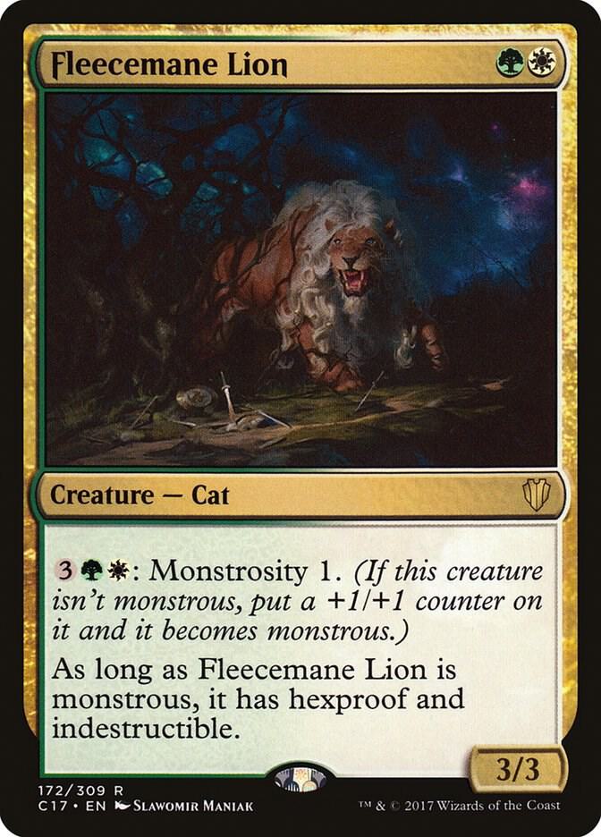 Fleecemane Lion 172/309 (Commander 2017)  | Good Games Morley